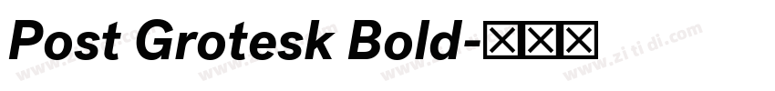 Post Grotesk Bold字体转换